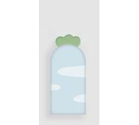 MUMUXIAO Bonito cojín acolchado de pared 3D anticolisión, panel de pared para cuarto de bebé, sala de juegos, protección autoadhesiva de cabecero tapizado de piel sintética (azul, 25 x 57 cm)