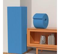 MUMUXIAO Cabecero tapizado autoadhesivo de 20 x 200 cm, para pared, acolchado 3D anticolisión para dormitorio (color azul)