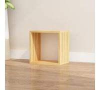 MUMUXIAO Estantería organizadora de almacenamiento de cubos pequeños, estantería apilable con diseño antivuelco, armario de almacenamiento modular para dormitorio, oficina, dormitorio (nogal poco