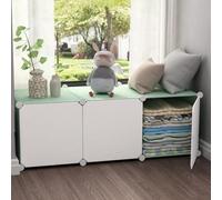 MUMUXIAO Organizador de almacenamiento de cubo grande, estantes de almacenamiento para armario, armarios de resina para balcón, ventana de bahía, estantería modular con puertas para dormitorio, sala