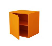 MUMUXIAO Organizador de almacenamiento para armario, estantería de 2 niveles con puertas, estante de madera apilable para espacios pequeños, estantes de almacenamiento de cubos para oficina en casa