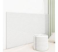 MUMUXIAO Panel acolchado de pared 3D anticolisión, autoadhesivo, para despegar y pegar en la cabecera, acolchado tapizado para dormitorio, guardería (blanco)