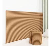 MUMUXIAO Panel acolchado de pared 3D anticolisión, autoadhesivo, para despegar y pegar en la cabecera, acolchado tapizado para dormitorio, guardería (café)