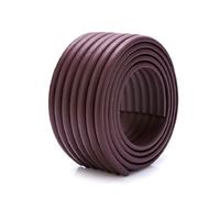 MUMUXIAO Panel acolchado de pared 3D anticolisión para niños, panel de cabecero autoadhesivo para despegar y pegar, cojín de pared tapizado para dormitorio, sala de estar (marrón, 20 x 200 cm)