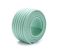 MUMUXIAO Panel acolchado de pared 3D anticolisión para niños, panel de cabecero autoadhesivo para dormitorio, sala de estar (20 x 200 cm, color cian)