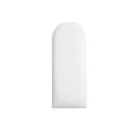 MUMUXIAO Panel de pared acolchado 3D anticolisión para niños, cabecero autoadhesivo tapizado, panel de pared para guardería, sala de juegos, protección decorativa (blanco, 20 x 40 cm)