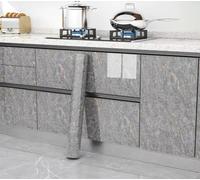 MUMUXIAO Papel de contacto de mármol de 40 x 300 cm para armario de cocina, cubierta extraíble autoadhesiva, vinilo impermeable para salpicaduras de baño (gris 2)