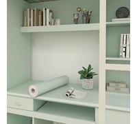 MUMUXIAO Papel de contacto para gabinete, 45 x 200 cm, color sólido, decorativo, mate, autoadhesivo, vinilo para encimera, cajón, escritorio (verde frijol)