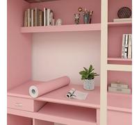 MUMUXIAO Papel de contacto para gabinete, despegar y pegar, 45 x 200 cm, papel pintado de color sólido, decorativo, mate, autoadhesivo, vinilo para encimera, cajón, escritorio (rosa oscuro)
