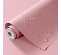 MUMUXIAO Papel pintado de color sólido para despegar y pegar, papel de contacto de 45 x 200 cm para gabinetes, cajones, encimeras, papel tapiz autoadhesivo impermeable para decoración de pared (rosa