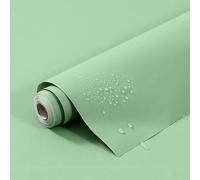 MUMUXIAO Papel pintado de color sólido para despegar y pegar, papel de contacto de 45 x 200 cm para gabinetes, cajones, encimeras, papel tapiz autoadhesivo impermeable para decoración de pared (verde