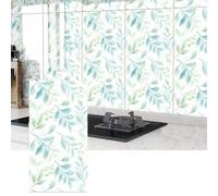 MUMUXIAO Paquete de 10 adhesivos de azulejos de pared de 60 x 30 cm, impresión floral, autoadhesivos, panel de pared impermeable, azulejos para salpicaduras de cocina y baño (verde 2)