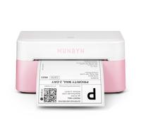 MUNBYN 2026 Impresora Etiquetas Bluetooth, Impresora Térmica 4x6 para Envíos, Compatible con Android, iPhone, Windows, Mac, Chromebook, Nueva Tecnología, RW403B. Rosa