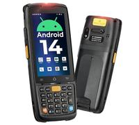 MUNBYN 2026 Nuevo Android Escáner de Códigos de Barras Android 14, PDA Portátil con Memoria de 4GB+64GB, 1D/2D HS7, Pantalla Táctil de 4", Escáner Móvil de 5000mAh para Inventario, MC005