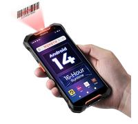 MUNBYN 2026 Nuevo Escáner de Código de Barras Android 14 Actualizable a 18, PDA Móvil 4GB + 128GB, Motor de escaneo Compatible con Zebra SE4710 1D/2D/QR Code, Resistente a Caídas de 2m, AS01