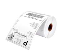 MUNBYN 4 "x6" Etiqueta de Envío Térmica Directa Compatible con DYMO LabelWriter 4XL, Papel de Correo Perforado para MUNBYN, DYMO, Rollo, JADENS, Adhesivo Permanente, 220 Etiquetas/Rollo