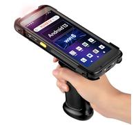 MUNBYN Escáner de Códigos de Barras Android 13 con Mango de Pistola, PDA 4GB + 64GB, Wi-Fi 6, Equipado con Escáner Zebra SE4710, PDA Inventario 1D/2D/QR