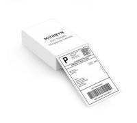 MUNBYN Etiquetas térmicas de envío, Etiquetas térmicas 4x6, papel térmico para el transporte, 220pcs