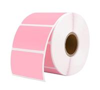 MUNBYN Etiquetas termodirectas autoadhesivas, 57mm x 32mm (2,25" x 1,25"), sin BPA ni BPS, para Impresora de Etiquetas térmicas, 1 rollo, 1000 pcs (rosa)