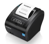MUNBYN Impresora de Tickets Bluetooth, Impresora Termica Mfi, Puertos USB/LAN/Serial, Compatible con iOS, Android, MacOS, Windows, Linux, Chrome, con Tapa oleófuga y antisalpicaduras
