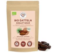 Munchilycious Dátiles Secos Orgánicos Deglet Nour 500g, Datiles sin Hueso, Snack Listo para Comer