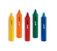 Munchkin Crayones de Baño | Juguete de Baño Colorido y sin Ensuciar | Dibuja en Azulejos y Porcelana | Juguete de Baño Lavable para Bebé - Juego de 5 Crayones