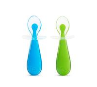 Munchkin Cucharas de entrenamiento de silicona Gentle Scoop, 2 uds (colores aleatorios)