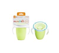 Munchkin Miracle 360 6+ Meses Vaso de Entrenamiento para Bebés de 207ml (paquete de 2), Vaso de Entrenamiento para Niños Pequeños, Vaso Entrenador, Libre de BPA, Verde/Verde