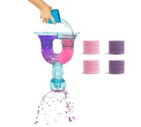 Munchkin Juguete de baño de aprendizaje para bebés ColourMix Lab STEM, Incluye 12 pastillas de colorante para el baño, azul