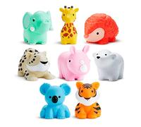 Munchkin Animalitos lanzachorros Wild para el baño, de Munchkin, pack de 8, multicolor (012543)