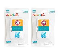 Munchkin Arm & Hammer - Toallitas para chupete - Limpia de forma segura las piezas del extractor de leche y los elementos esenciales de alimentación para bebés y niños pequeños, paquete de 2, 72