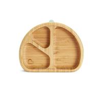 Munchkin® Bambou™ - Plato de succión dividido, vajilla de bambú ecológica para bebés y niños pequeños
