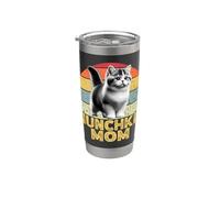 Munchkin Cat Mom Funny I Love My Munchkin Cat Retro Vaso térmico de acero inoxidable de doble pared