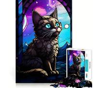 Munchkin Cat The Wild, Rompecabezas de 1000 Piezas para Adultos, Juguete para concentrarse y ejercitar la Mente, diversión Tranquila, Bordes Ajustados, artículo de Santa Claus (38x26cm)
