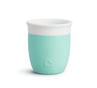Munchkin C'est Silicone! Vaso Aprendizaje Bebe y Niños Pequeños, Vaso para Sorber de Transición Abierto 360° para Niños de 4 Meses o Más, Sin BPA, Silicona Alimentaria, 2 oz/59 ml, Menta