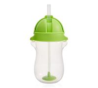 Munchkin Click Lock - 2 Vaso con pajita con peso en cualquier ángulo, 296 ml, color verde
