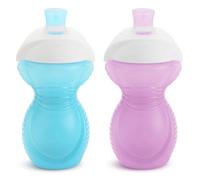 Munchkin Click Lock Bite Proof Sippy Cup, azul/púrpura, 9 oz, 2 unidades