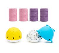 Munchkin Set de Bombas de Baño y Dispensador de Juguete, Juguetes de Baño Bebés y Niños Pequeños, Bomba de Colores para la Bañera, Pastillas de Baño Efervescentes con Color, Fórmula Hidratante