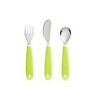 Munchkin Juego de Cubiertos Splash para niños pequeños verde 1 Unidad 87 g