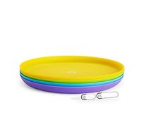 Munchkin Juego de platos infantiles (4 piezas) sin BPA, apto para microondas y lavavajillas