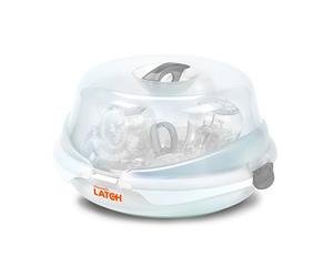 Munchkin LATCH - Kit Inicial de Lactancia para Recien Nacidos con Esterilizador para Microondas (Blanco)