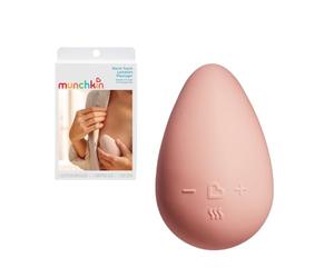 Munchkin Masajeador de lactancia de tacto cálido | Masajeador de senos con 3 niveles de vibración para alivio del pecho | Productos esenciales para lactancia materna y bebé