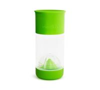 Munchkin Miracle 360° - Vaso de aprendizaje con infusor de frutas, 14oz /414ml, Verde