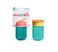 Munchkin Pack 2 Vaso de Pajita Perfect Angle y Taza Bebé Miracle | 296 ml | Verde azulado