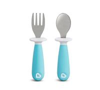Munchkin Raise - Juego de tenedor y cuchara, color azul