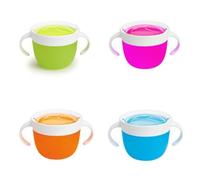 Munchkin Snack Catcher - 1x recipiente para merienda contapa de silicona, 266 ml (colores aleatorios)