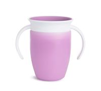 Munchkin Taza Antigoteo Miracle 360, Entrenadora para Niños Pequeños & Bebés, Libre de BPA, Sin Derrames, A Prueba de Fugas, para Destete de Bebé de 6+ Meses, 7oz/207ml, Morado