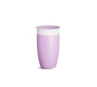 Munchkin Vaso de Aprendizaje para Bebé y Niños Pequeños, Vaso Infantil con Borde 360°, Vaso Antiderrame Libre de BPA para Bebés a Partir de los 12 Meses, Apto para Lavavajillas, 296 ml, Morado