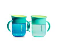 Munchkin Taza Bebé Miracle 360 | Pack 2 | 6m+ | 207ml | Azul Oscuro/Azul