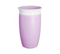 Munchkin Vaso de Aprendizaje para Bebé y Niños Pequeños, Vaso Infantil con Borde 360°, Vaso Antiderrame Libre de BPA para Bebés a Partir de los 12 Meses, Apto para Lavavajillas, 296 ml, Morado
